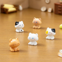 Figur Kucing Resin Mini, Kucing Kecil Mungil, Figur Miniatur, Kerajinan DIY, Dekorasi Lanskap Mikro, Aksesoris Taman Peri