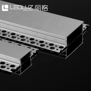 100 mét chiều rộng thạch cao nhôm Led kênh vách thạch cao thạch cao ép đùn LED hồ sơ lõm gắn linkable tuyến tính LED ánh sáng - Product Image 6