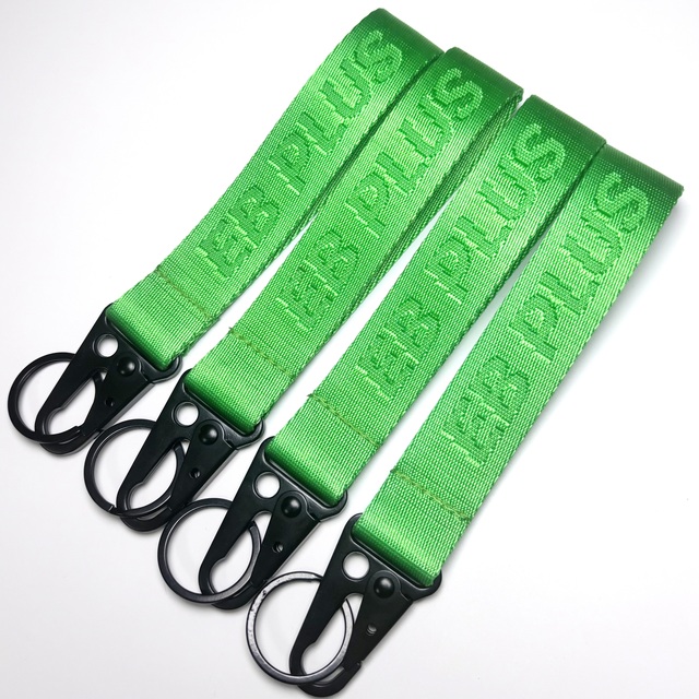 Manufacturer Premium Jacquard Webbing Custom Logo Keychain for Promotion Gifts Factory Eagle Hook Nylon Keychain Short Strap