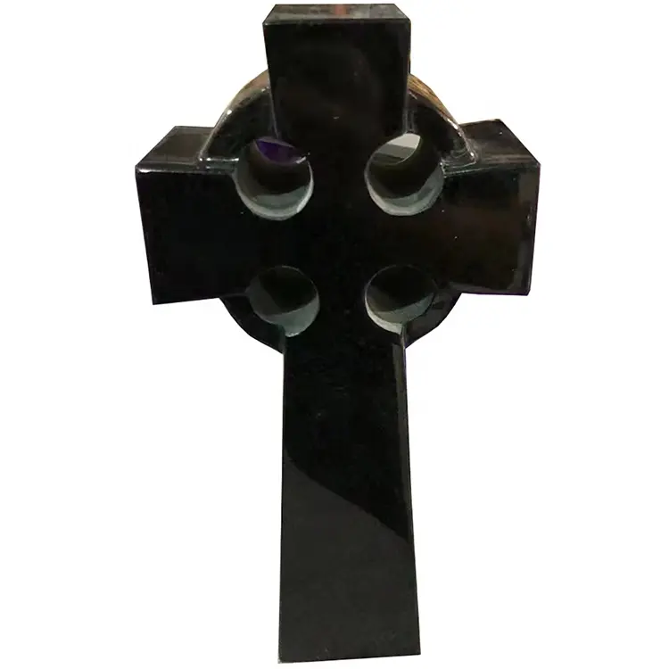 Graveyard burial cemetery cremation memorial granite stone cross headstones