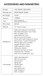 Super Descuento 2026, Máquina de Hidrodermoabrasión 15 en 1 para Cuidado Facial, Spa, Chorro de Oxígeno, Burbujas de Agua, H2O2, Máquina de Limpieza Facial - Product Image 5