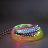 Bande lumineuse LED COB 4mm à émission latérale pour intérieur de voiture de course, effet atmosphérique dynamique