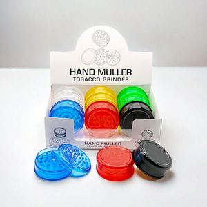 Molino de Hierbas para Fumar de Plástico de 3 Capas de 60 mm, Venta al por Mayor, Logotipo Personalizado, Molinillo de Especias y Tabaco - Product Image 1