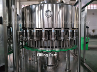 Machine de capsulage remplissante de rinçage d'eau de bouteille en plastique liquide automatique de 1 litre