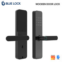 Serrure de porte intelligente Bluelock F7PRO avec empreinte digitale, mot de passe, contrôle à distance par application et stockage cloud pour portes en aluminium/acier/bois, sans clé
