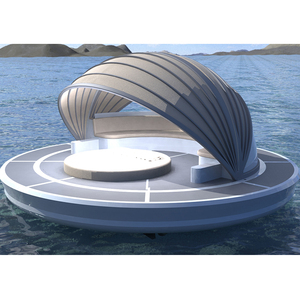 Tienda de campaña con plataforma flotante, casa prefabricada económica, <span class=keywords><strong>Hotel</strong></span> Suite, cama flotante con baño - Product Image 4