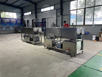Tunnel de bouteille en verre recyclé entièrement automatique Machine de lavage et de séchage de pasteurisateur Équipement de rinçage de bouteille de vin