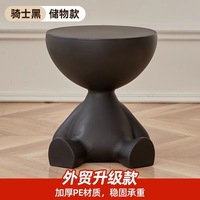 Table d'appoint mobile créative avec étagère de rangement, plateau en plastique, style moderne et minimaliste, pour chambre et balcon