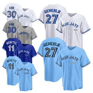 Maglia da baseball personalizzata dei Blue Jays del Canada |   Maglia Unisex Stampata in 3D con Ricamo e Logo Nome Numero - Product Image 1