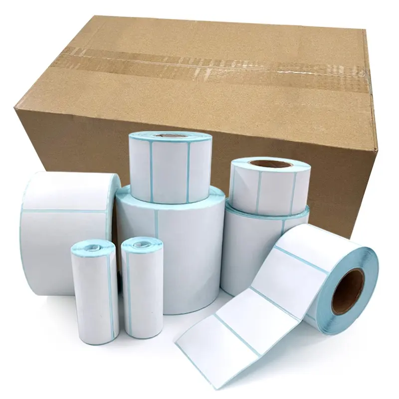 Factory Direct 4x6 100x150mm Adhesive Transfer Thermal Label Sticker Roll Custom Shipping Logistics Waybill Label