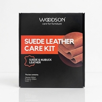 Kit d'entretien pour cuir suédé et nubuck, produit d'entretien pour cuir nubuck brun foncé, nettoyant et protecteur pour suède en spray