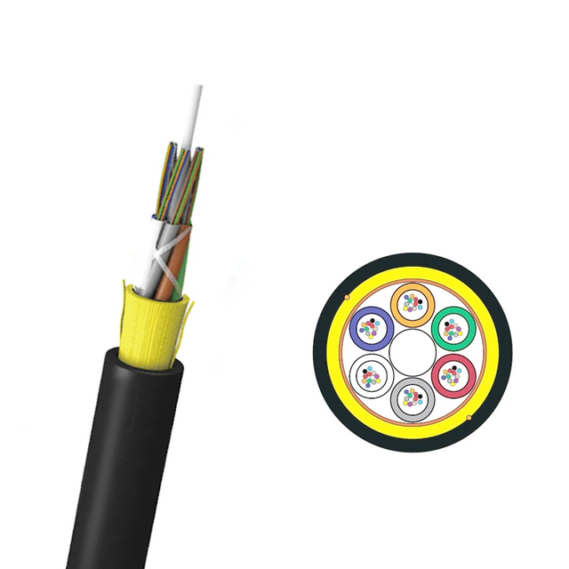 Manufacturer Price Single Mode Aerial Fiber Optic Cable 6 8 12 24 48 Core Asu 80 Cable Outdoor G652 Adss Optic Fiber Cable