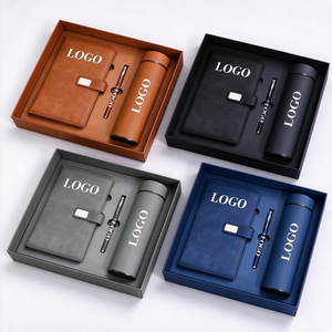 Set de Regalo Corporativo Premium 3 en 1 con Logotipo Personalizado, Cuaderno de Cuero A5, Bolígrafo y Termo, Regalo Empresarial para Kit de Bienvenida - Product Image 1