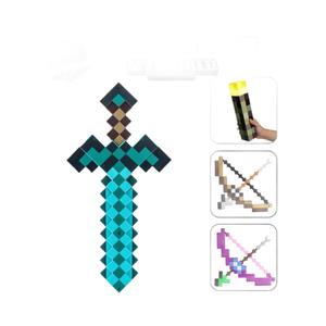 Lámpara LED de Escritorio con Diseño de Espada Pixelada de <span class=keywords><strong>Minecraft</strong></span>, <span class=keywords><strong>7</strong></span> Colores Luminosos, Lámpara de Ambiente Enchufable para Mesa - Product Image 1