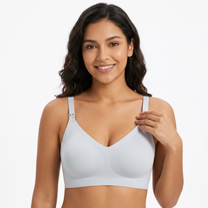 Nuevo sujetador de una pieza para mujer, sexy, con tirantes ajustables, sin aros, copas tejidas, logo, push-up, efecto recogido y fijación. - Product Image 3
