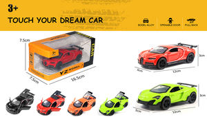 LASIVE TOYS 1:36 Voiture <span class=keywords><strong>jouet</strong></span> en alliage moulé sous pression pour enfants Modèle de véhicule à traction Simulation avec porte ouverte Modèle de voiture de sport - Product Image 6