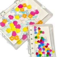 Carnet promotionnel transparent DIY à 6 trous en acrylique, avec logo, pour notes et décoration, style Quicksand Shaker