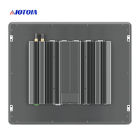 PC Panel Industri Tanpa Kipas 17 Inci All In One Komputer Layar Sentuh Kapasitif Sepuluh Titik 2 LAN 4 USB 6 COM P17RWH T