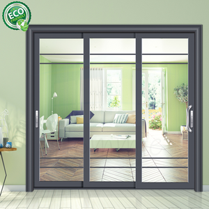 Puerta Corredera de Aluminio de Alta Calidad de 10 Pies de Altura, Puerta Corredera de Doble Vidrio con Eficiencia Energética en Venta - Product Image 5