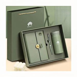 Regalos Corporativos de Lujo al por Mayor, Artículos Promocionales Personalizados, Cuaderno de Negocios con Bolígrafo, Juego de Regalos con Taza Térmica - Product Image 1