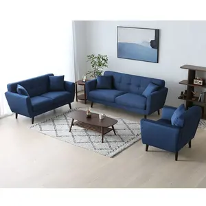 Benutzer definierte tierfreund liche Katze kratz feste schmutz abweisende flüssigkeits abweisende Stoff couch KD nordische moderne Möbel Sofa garnitur 3 2 1