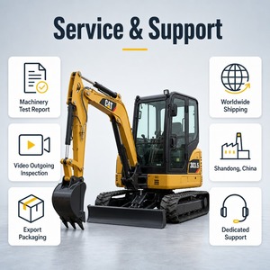 Mini-excavatrice CAT 303.5 d'occasion, 3,5 tonnes, excavatrice sur chenilles, 2020, faible nombre d'heures, moteur Cummins, hydraulique Kawasaki - Product Image 6