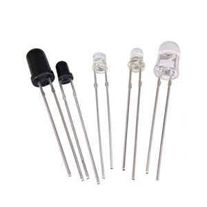 10Pairs F3 3mm F5 5mm 940nm <b>LEDs</b> Infrared Emitter and IR Transmitter Receiver Diode Diodes 301A Infrared to <b>tube</b> For For Arduino - Product Image 1