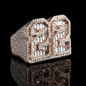 925 Sterling <b>Silver</b> Signet <b>Ring</b> VVS Moissanite Diamond Iced Out Hip Hop Fully Iced Out <b>Ring</b> For <b>Men</b> Jewellery Manufacturer - Product Image 1