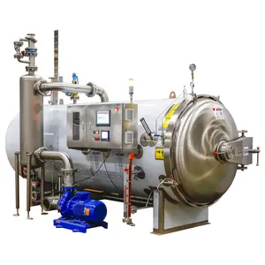 DTS automatic horizontal water spray retort ready to drink autoclave sterilizer for beverage processing