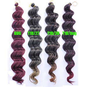 Mẫu Miễn Phí Afro Crochet Braids Mềm Dread Khóa Crochet Braids Tóc 90 Gam Sóng Sâu Tổng Hợp Tóc Xoăn Cho Phụ Nữ - Product Image 6