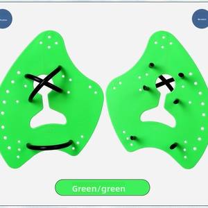 Aletas de entrenamiento de natación profesionales para adultos y niños, estilo hacha, Palma de goma para práctica de carrera de brazo automático - Product Image 5