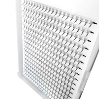 Extensions de cils synthétiques en gros - Plateaux de cils pré-faits en éventail 3D-14D, volume épais, grands éventails, grappes individuelles