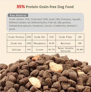 Vente en gros de nourriture en vrac riche en protéines pour chien Teddy sans grain viande fraîche nourrissante 20kg nourriture sèche pour chien adulte - Product Image 4