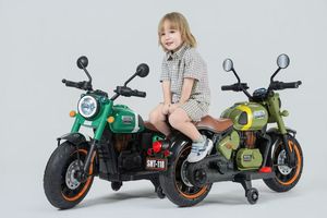 Moto électrique pour enfants en plastique 12V avec télécommande parentale, lumières LED cool et musique SAMATE SMT-118 - Product Image 3
