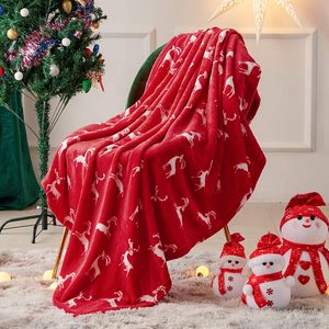 Couverture en polaire personnalisée de qualité supérieure en polyester, taille <span class=keywords><strong>King</strong></span>, pour toutes les saisons, ensemble de literie moelleuse, imprimé festif, lavable en machine - Product Image 6