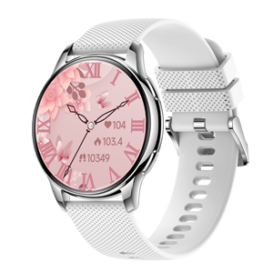 Popolare Orologio Sportivo Bluetooth DW26 per Donne, <span class=keywords><strong>Smartwatch</strong></span> GPS per la Salute con Display AMOLED, Impermeabile IP67, Colori Opzionali Nero Argento Rosa - Product Image 1