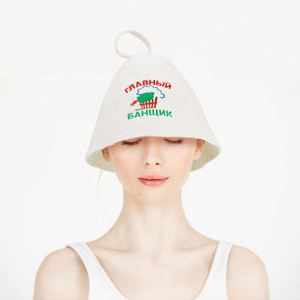 Anti Heat Sauna Hat Thicken Wool Felt Shower Hair Turban Quickly <b>Towel</b> Drying <b>Towel</b> Hats Sauna Bathroom - Product Image 3