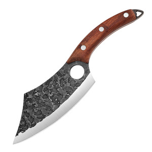Poignée en bois d'acier inoxydable forgée à la main <span class=keywords><strong>de</strong></span> désossage <span class=keywords><strong>de</strong></span> style <span class=keywords><strong>de</strong></span> camping extérieur pour l'abattage <span class=keywords><strong>de</strong></span> poisson - Product Image 1