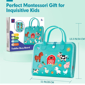 Vải giáo dục trẻ em bận rộn bảng đồ chơi cảm thấy phiên bản học tập cho phát triển sáng tạo thời thơ ấu - Product Image 2