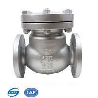 Clapet anti-retour oscillant CF3 CF8 300LB 8" 10" 12" avec raccord à bride en acier WCB, actionnement hydraulique, DN50-DN600