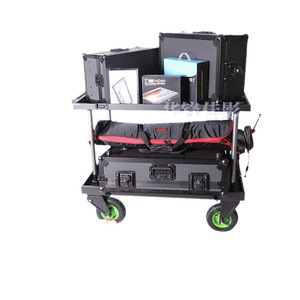 Aluminum Alloy Director Cart <b>Four</b>-<b>Wheel</b> Movable <b>Trolley</b> For Film And Television Equipment Silver Color 10 Kg Load Capacity - Product Image 4