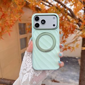 iPhone 17 18 Pro Max için Ripple Manyetik Telefon Kılıfı, Döndürülebilir Halka Tutucu, Metal Kamera Lens Çerçevesi, Darbeye Dayanıklı Arka Kapak - Product Image 4