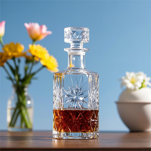 Factory Custom Luxus 500ml 700ml Glas Wein Brandy Wodka <span class=keywords><strong>Whisky</strong></span> Flaschen Anpassbare Schraub verschluss Brandy Vodka <span class=keywords><strong>Whisky</strong></span> Flaschen - Product Image 2