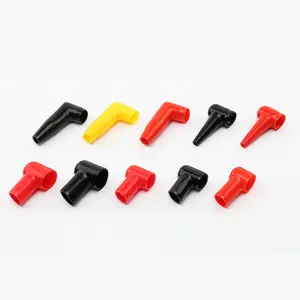 PVC Sheath Battery Clip Positive And Negative Insulating Cap Pipe Type Sheath Battery Terminal Protective Cover