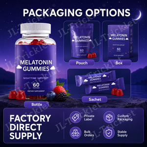 Gomitas de Melatonina para Dormir, 5 mg por Porción, Sabor a Bayas, 60 Unidades, Apoyo Nocturno para Adultos, Fabricante de Marca Privada OEM - Product Image 5