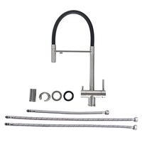 Sortie d'usine Pulldown Cuisine Mitigeur Noir Robinet D'eau Potable Pull Out Cuisine Robinet Filtre