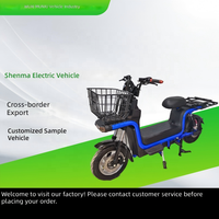Vélo électrique Shenma 800W pour livraison de marchandises, E-bike 60V, scooter électrique tout-terrain pour la logistique urbaine