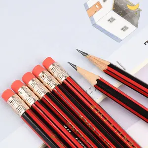 Wholesale High Quality Paper Tube Hb/2B Customized Wooden Custom Cute School Hb Wooden Graphite Pencils For Students