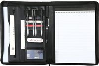 Carpeta de documentos personalizable PU y cuero genuino para coche A4, Cartera de PU