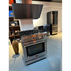 30-Inch 5-Burner Gas <b>Range</b> Stainless Steel With Oven Freestanding 120L Capacity - Product Image 2